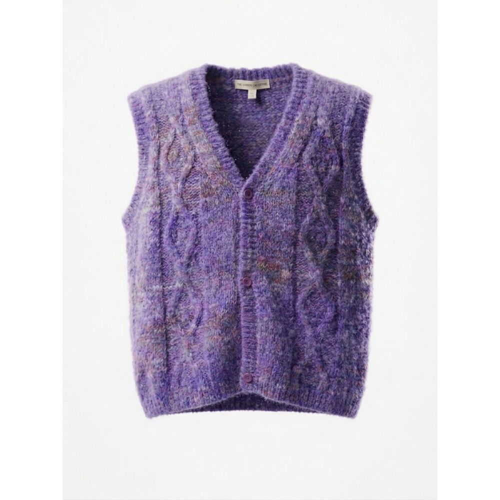 The Sunday Collective Wool Preppy Granny Core Hipster Artsy Indie Vest Sz 10-11